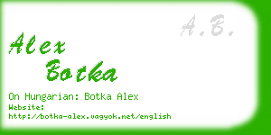 alex botka business card